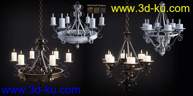 B.E.T.T.Y. Spanish Revival 03 Chandeliers模型的图片4
