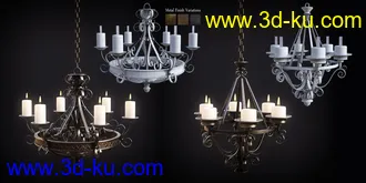 3D打印模型B.E.T.T.Y. Spanish Revival 03 Chandeliers的图片
