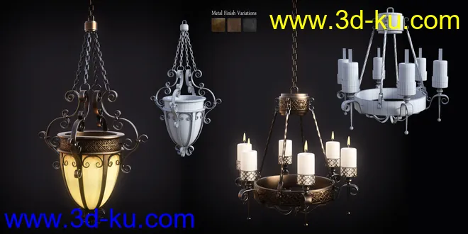 B.E.T.T.Y. Spanish Revival 03 Chandeliers模型的图片8