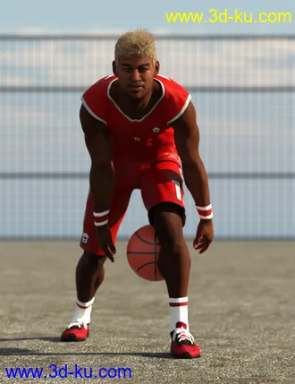 3D打印模型Basketball Poses for Genesis 8 and 8.1 Male的图片