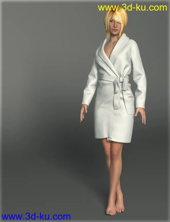 Bathrobe for Genesis 2 Female(s)模型的图片2