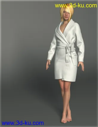 3D打印模型Bathrobe for Genesis 2 Female(s)的图片