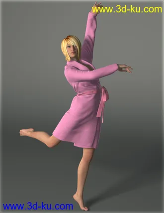 3D打印模型Bathrobe for Genesis 2 Female(s)的图片