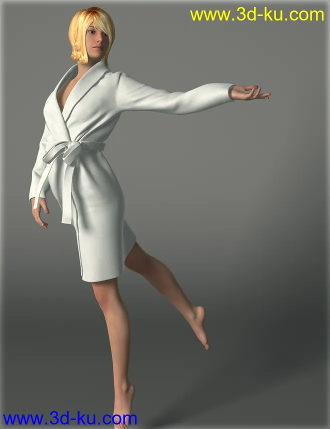 Bathrobe for Genesis 2 Female(s)模型的图片5