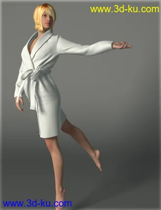 3D打印模型Bathrobe for Genesis 2 Female(s)的图片