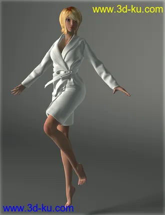 3D打印模型Bathrobe for Genesis 2 Female(s)的图片