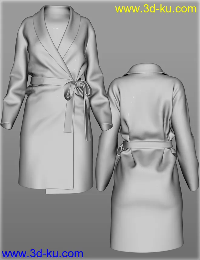 Bathrobe for Genesis 2 Female(s)模型的图片9