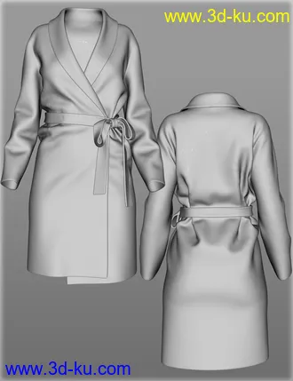 3D打印模型Bathrobe for Genesis 2 Female(s)的图片