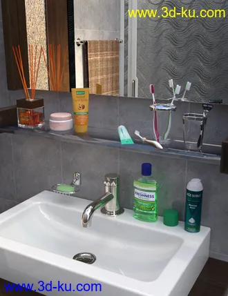 3D打印模型Bathroom and Household Chemicals Props的图片