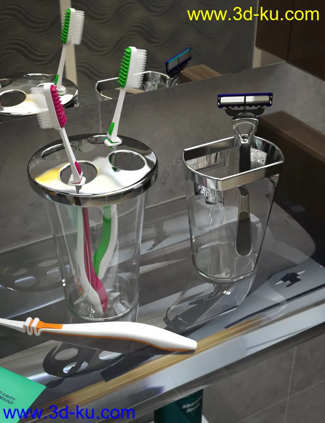 Bathroom and Household Chemicals Props模型的图片5