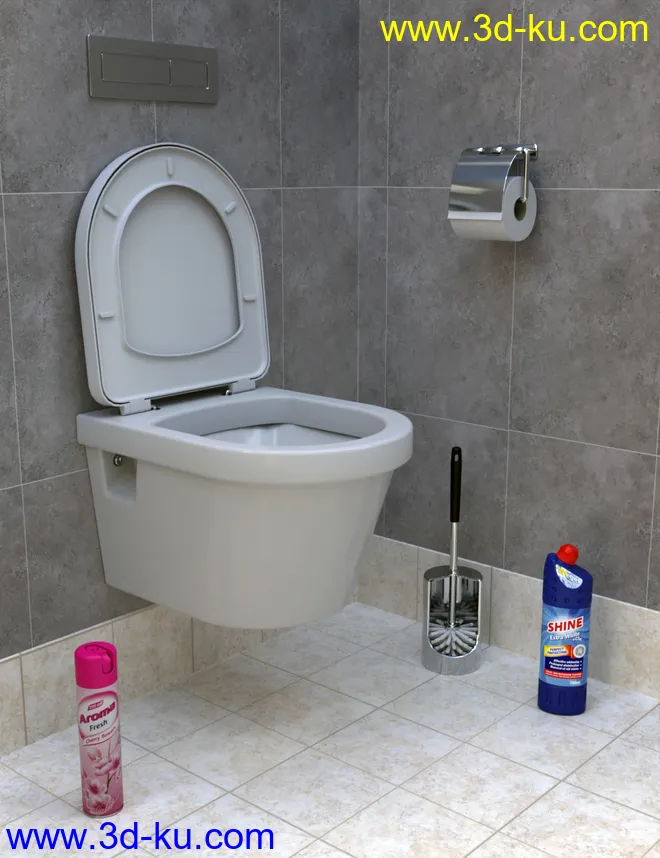 Bathroom and Household Chemicals Props模型的图片10