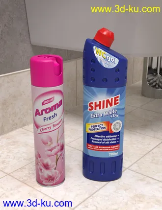 3D打印模型Bathroom and Household Chemicals Props的图片