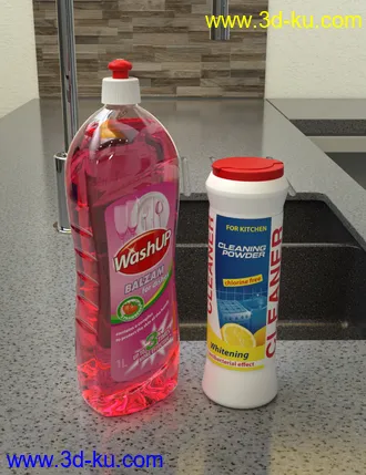 3D打印模型Bathroom and Household Chemicals Props的图片