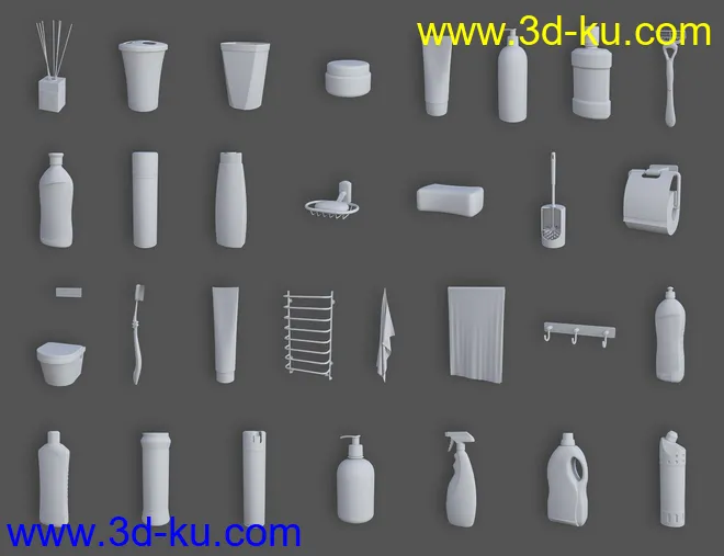 Bathroom and Household Chemicals Props模型的图片17