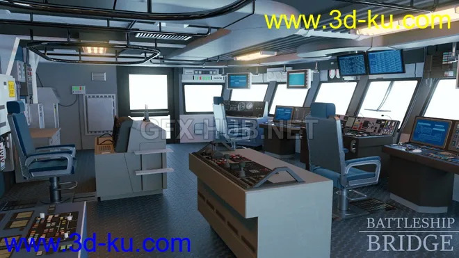 Battleship Bridge模型的图片1