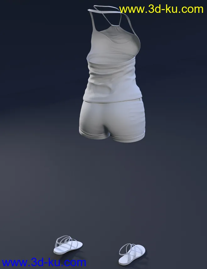 Be Carefree Outfit for Genesis 8 Female(s)模型的图片3