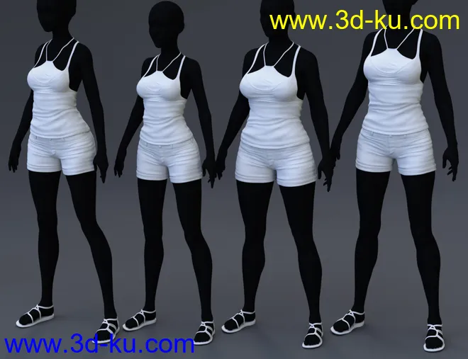 Be Carefree Outfit for Genesis 8 Female(s)模型的图片6