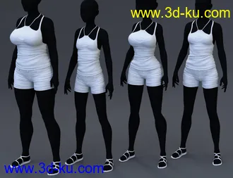 3D打印模型Be Carefree Outfit for Genesis 8 Female(s)的图片