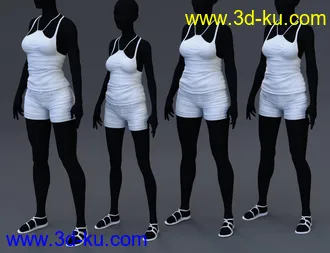 3D打印模型Be Carefree Outfit for Genesis 8 Female(s)的图片