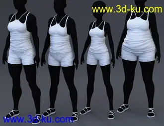 3D打印模型Be Carefree Outfit for Genesis 8 Female(s)的图片