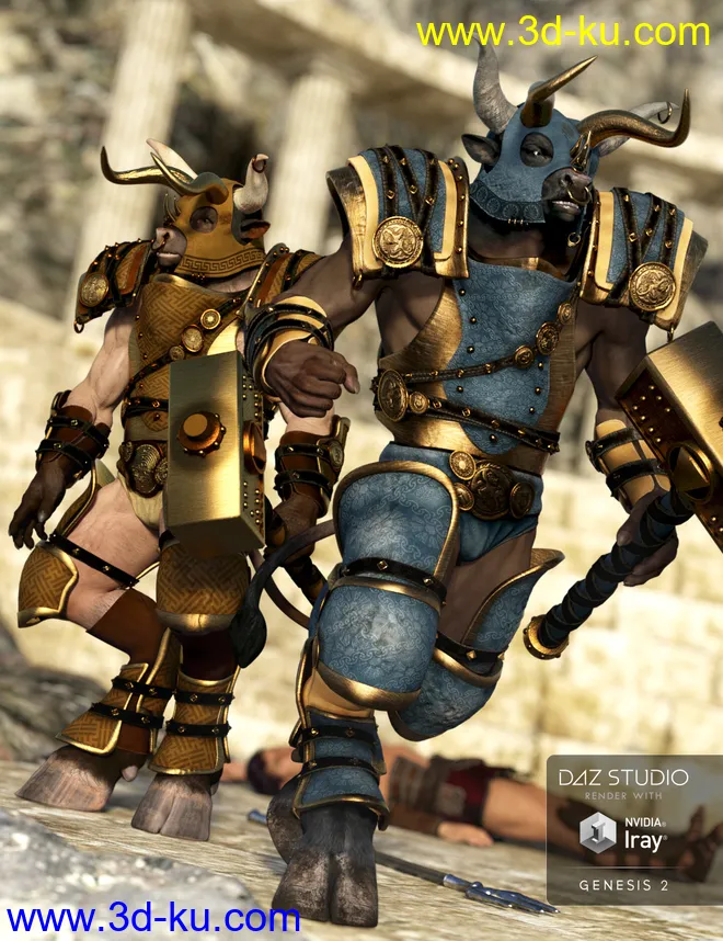 Beastial Battle Armor Knossos Textures模型的图片1