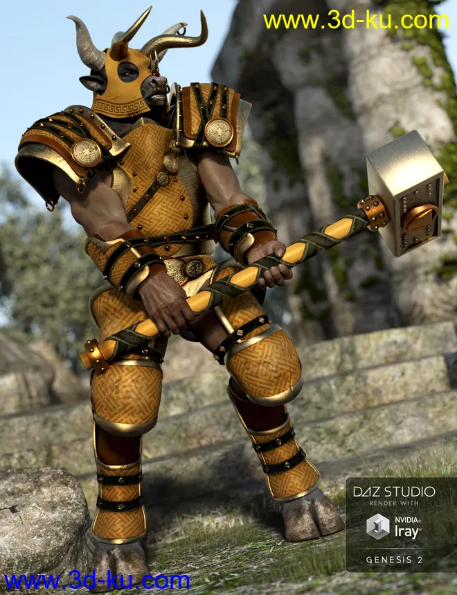 Beastial Battle Armor Knossos Textures模型的图片2