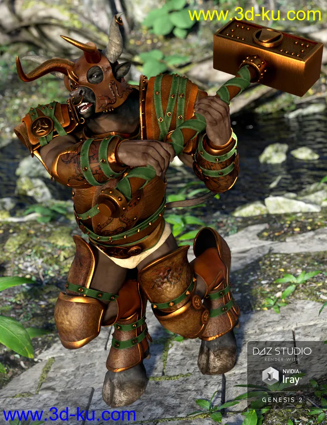 Beastial Battle Armor Knossos Textures模型的图片3