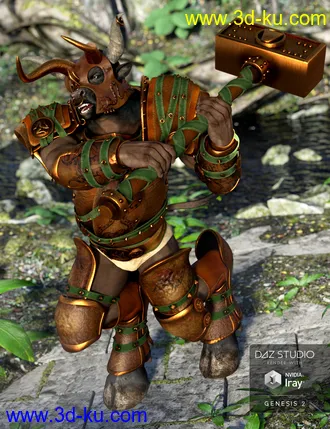 3D打印模型Beastial Battle Armor Knossos Textures的图片