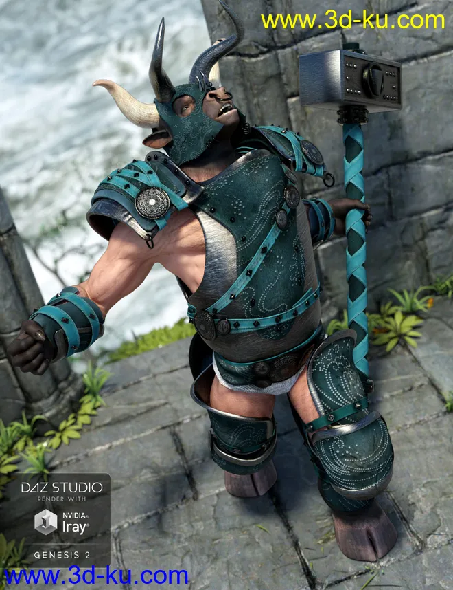 Beastial Battle Armor Knossos Textures模型的图片4