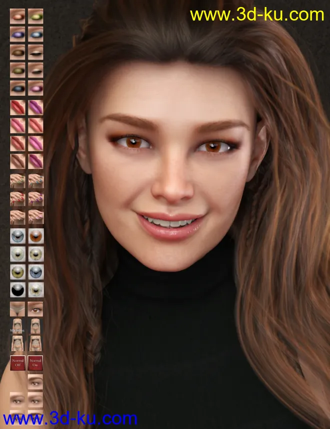 Beatriche HD for Genesis 8 Female模型的图片6