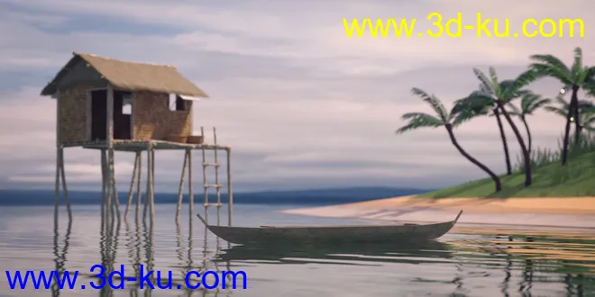Beauty In Paradise - Ligaya And The Philippine Island Hut - Genesis 8 Female模型的图片3