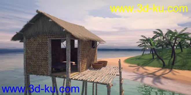 Beauty In Paradise - Ligaya And The Philippine Island Hut - Genesis 8 Female模型的图片6