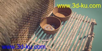 3D打印模型Beauty In Paradise - Ligaya And The Philippine Island Hut - Genesis 8 Female的图片