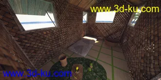 3D打印模型Beauty In Paradise - Ligaya And The Philippine Island Hut - Genesis 8 Female的图片