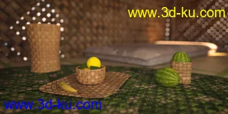 3D打印模型Beauty In Paradise - Ligaya And The Philippine Island Hut - Genesis 8 Female的图片
