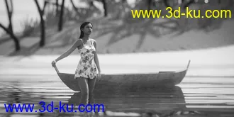 3D打印模型Beauty In Paradise - Ligaya And The Philippine Island Hut - Genesis 8 Female的图片