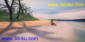 3D打印模型Beauty In Paradise - Ligaya And The Philippine Island Hut - Genesis 8 Female的图片