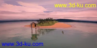 3D打印模型Beauty In Paradise - Ligaya And The Philippine Island Hut - Genesis 8 Female的图片