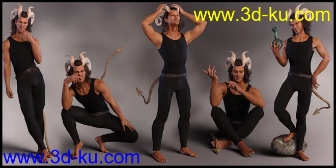 Bedeviled Poses for Torment 8.1 and Genesis 8.1 Male模型的图片2