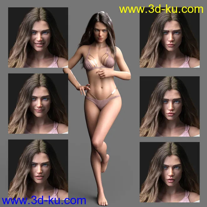 Bella HD for Genesis 8.1 Female模型的图片8