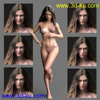 3D打印模型Bella HD for Genesis 8.1 Female的图片