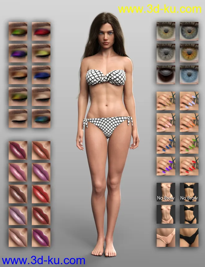 Bella HD for Genesis 8.1 Female模型的图片9