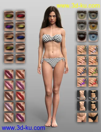 3D打印模型Bella HD for Genesis 8.1 Female的图片