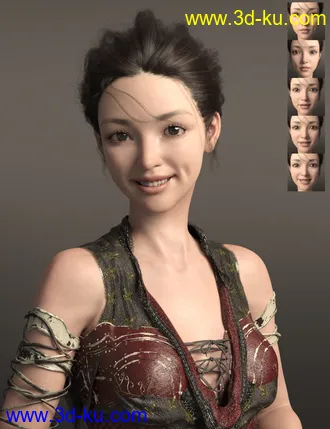 3D打印模型Beulah and Expressions for Genesis 8.1 Female的图片
