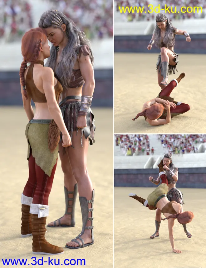 Big vs Little Poses for Genesis 8模型的图片1