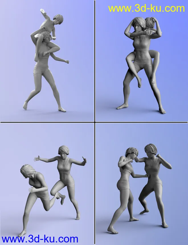 Big vs Little Poses for Genesis 8模型的图片2