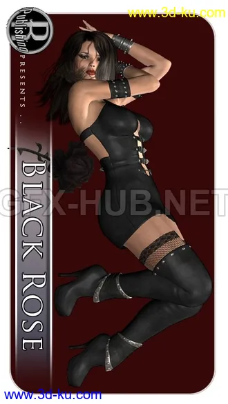 3D打印模型Black Rose Gothic Clothing for V4的图片