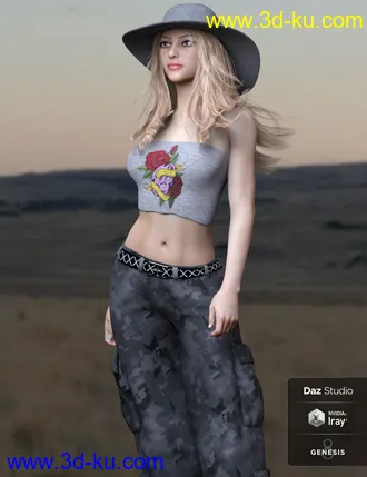 3D打印模型Blair HD and Expressions for Genesis 8 Female的图片