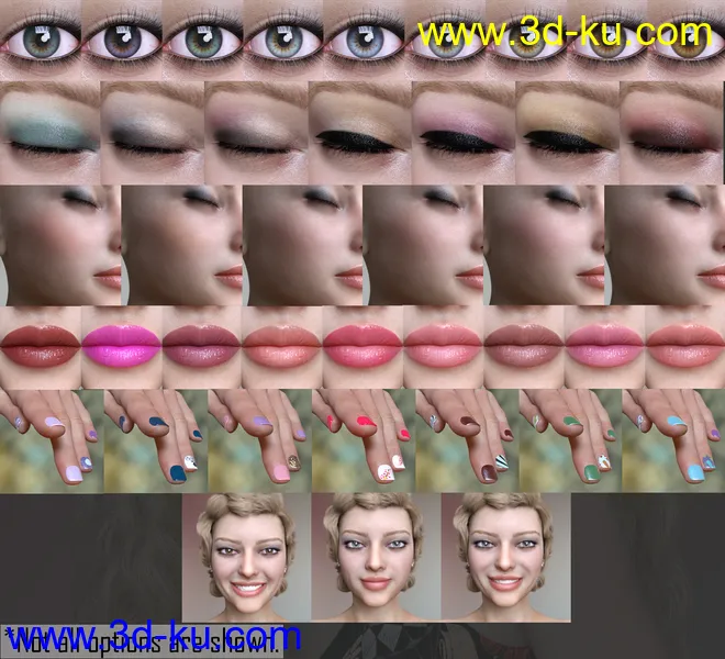 Blair HD and Expressions for Genesis 8 Female模型的图片10