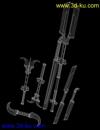 3D打印模型Blaze Weapons Collection的图片